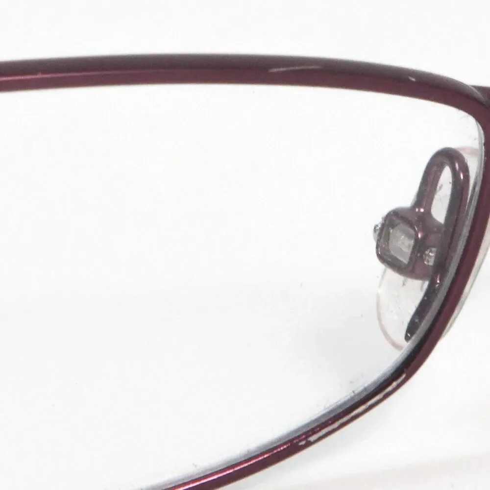 BCBGMaxazria Antonia Eyeglasses Frames Womens 53-15-135 Burgundy Rectangular